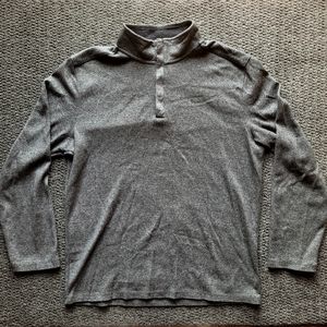 Calvin klein men's 3/4 zip sweater sz M long sleeve sweatshirt pullover stretch